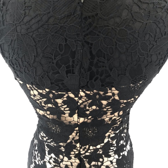 Black Lace Midi Dress - Picture 5 of 5